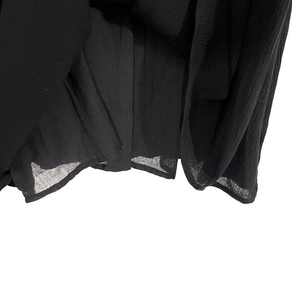 LF Millau Women’s Size Small Black Lace Sheer Bodice Cold Shoulder Mini Dress - Picture 9 of 12